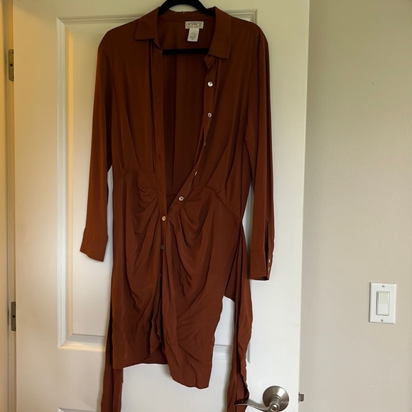 L*SPACE Aura Mini Shirt Dress - S/P - Picture 1 of 6